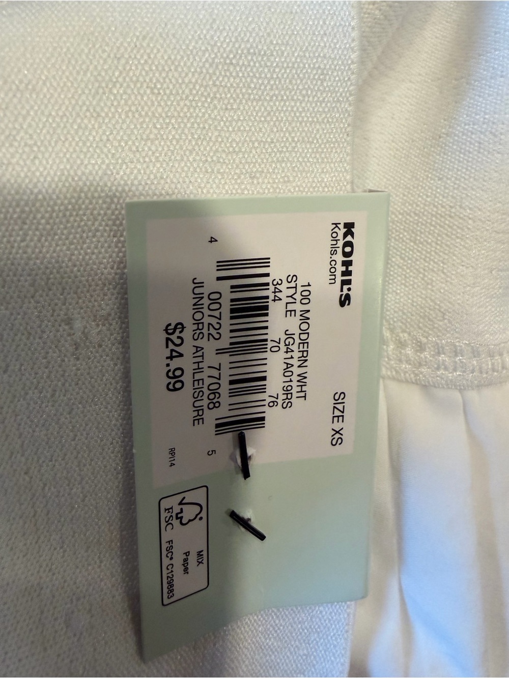 SO White Pleated Athletic Skort XS NWT High Rise Sporty - Picture 4 of 8
